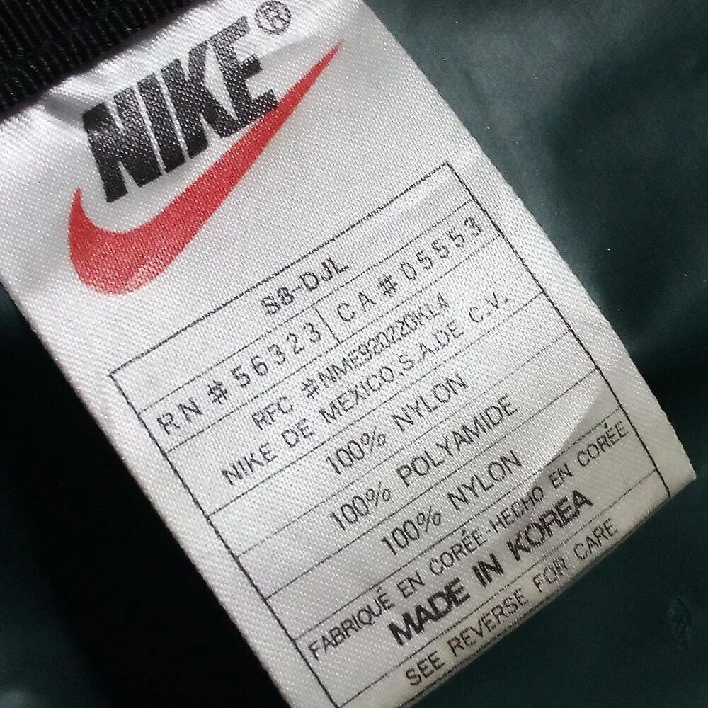 Vintage 90s Nike Swoosh Duffel Bag Teal